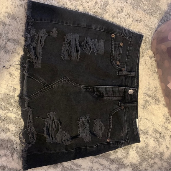 American Eagle Outfitters Dresses & Skirts - AE black denim skirt